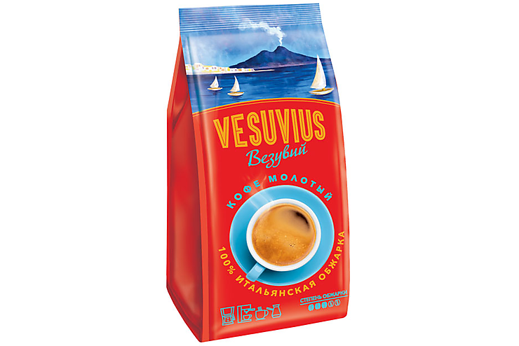 

«Vesuvius», кофе молотый, 200 г, (2шт.)