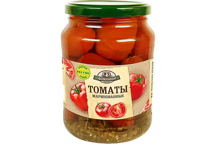 «Домашние заготовки», томаты маринованные, 680 г, (2шт.)