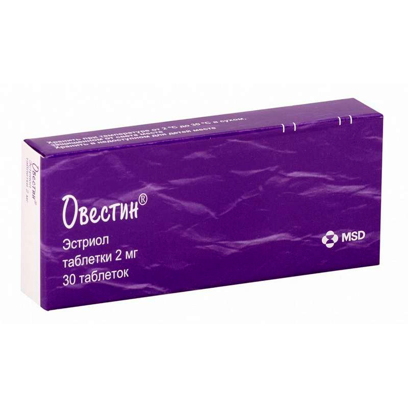 Купить Овестин таблетки 2 мг 30 шт., Organon N.V.