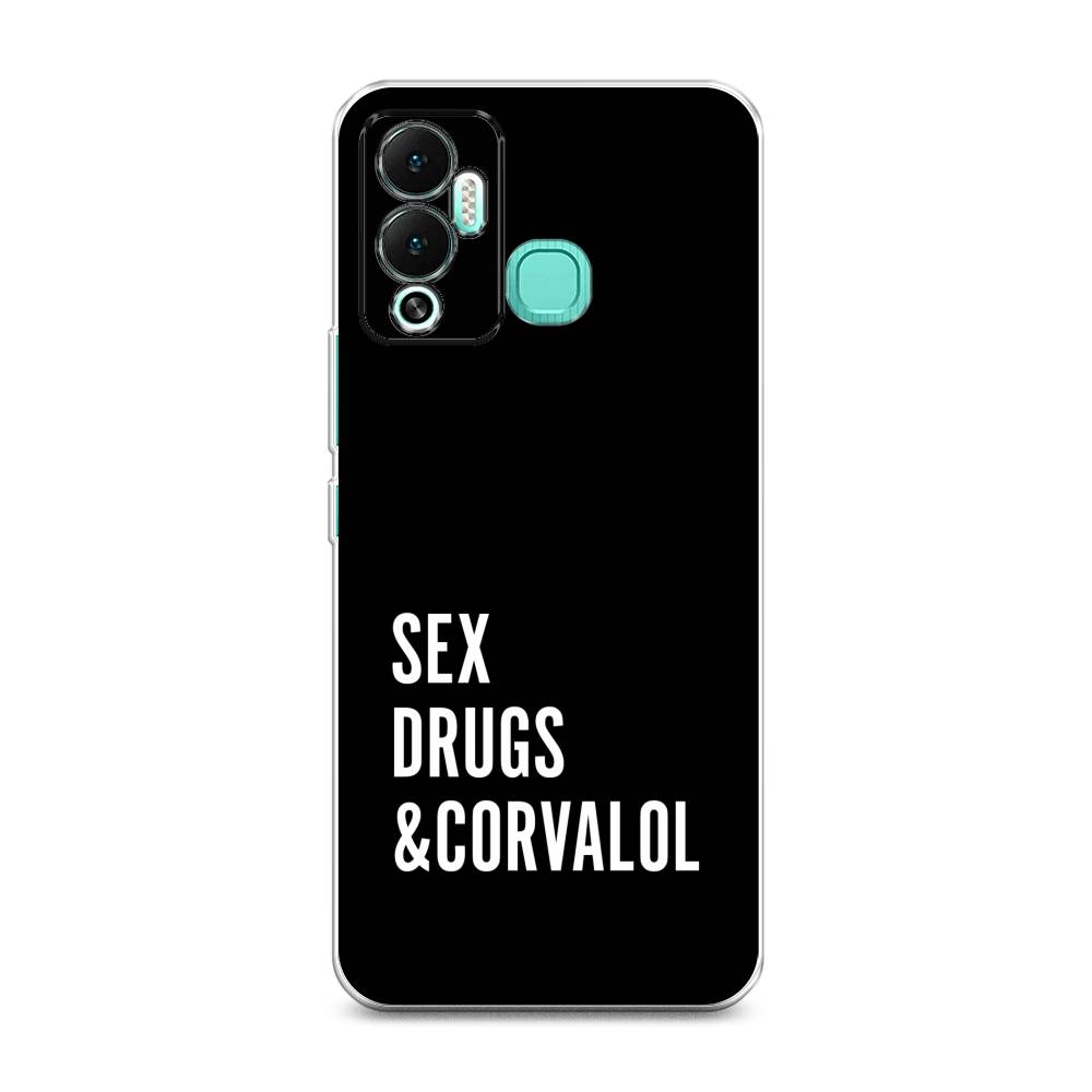 

Чехол на Infinix Hot 12 Play "Corvalol", Черный;серый;белый, 3101750-6