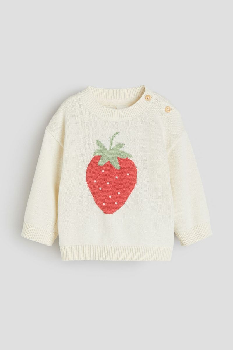 

Джемпер детский H&M 1161316, кремовый, 74, Белый, 1161316