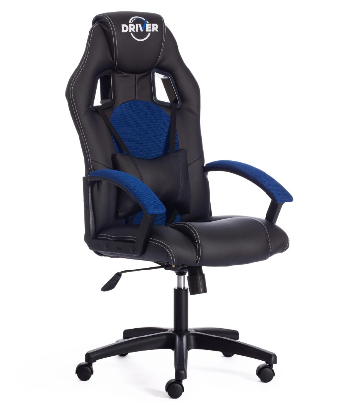 

Tetchair DRIVER кож/зам/ткань, черный/синий, 36-6/10, 3137-01