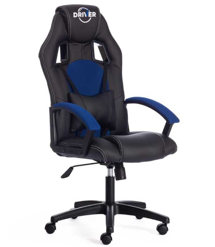 

Tetchair DRIVER кож/зам/ткань, черный/синий, 36-6/10, 3137-01