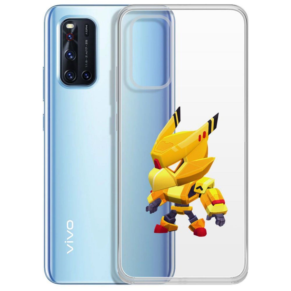 

Чехол-накладка Brawl Stars-Ворон Золотой Меха для Vivo V19, Прозрачный