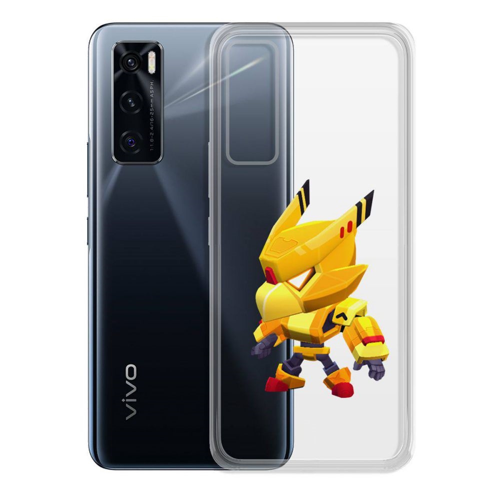 

Чехол-накладка Brawl Stars-Ворон Золотой Меха для Vivo V20 SE