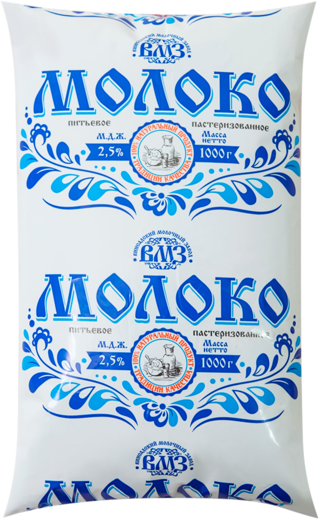 

Молоко 2,5% пастеризованное 900 мл Винсадский МЗ