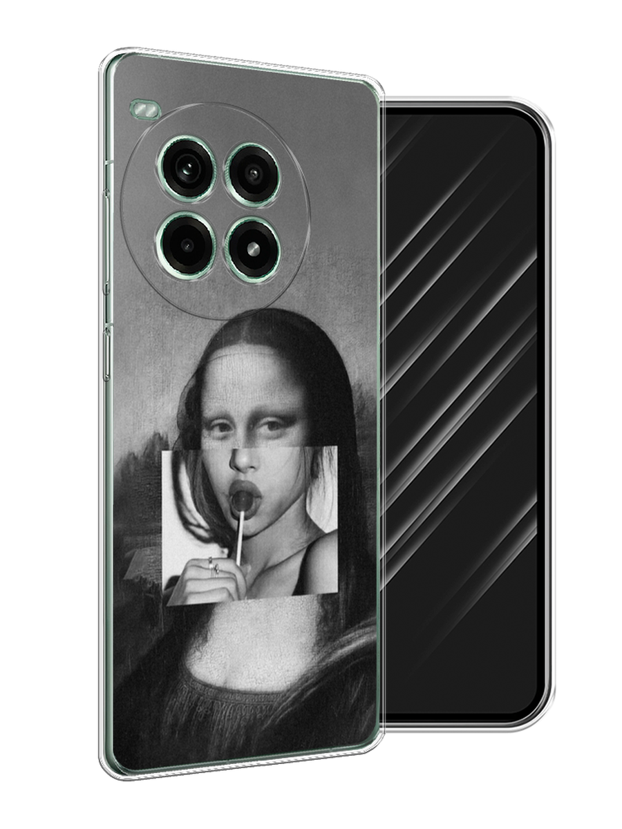 

Чехол Awog на OnePlus Ace 3 Pro "Mona Lisa sucking lollipop", Серый, 155150-1