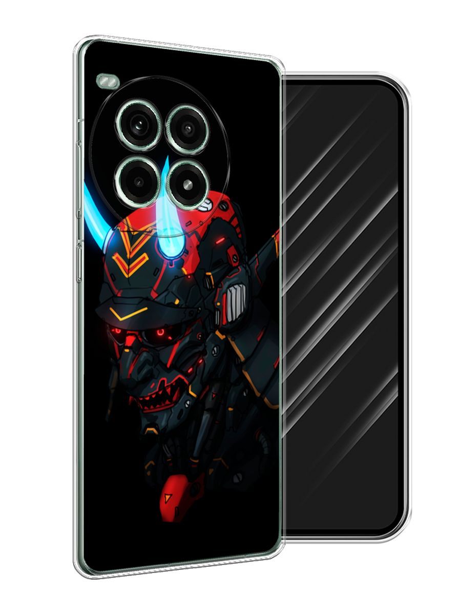 

Чехол Awog на OnePlus Ace 3 Pro "Неоновый самурай", Черный;красный;голубой, 155150-1