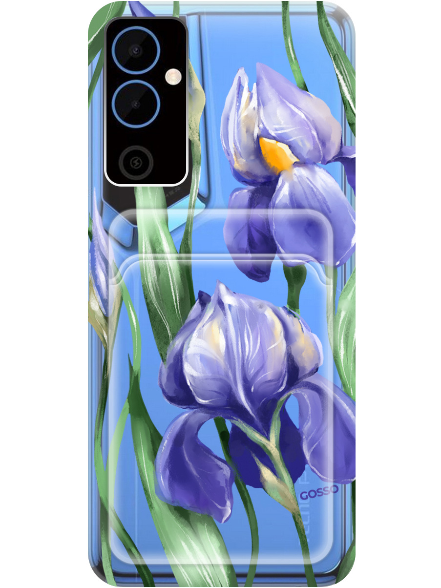 

Силиконовый чехол на Tecno Pova Neo 2 с рисунком "Amazing Irises" прозрачный, Прозрачный;белый;синий, 20011933