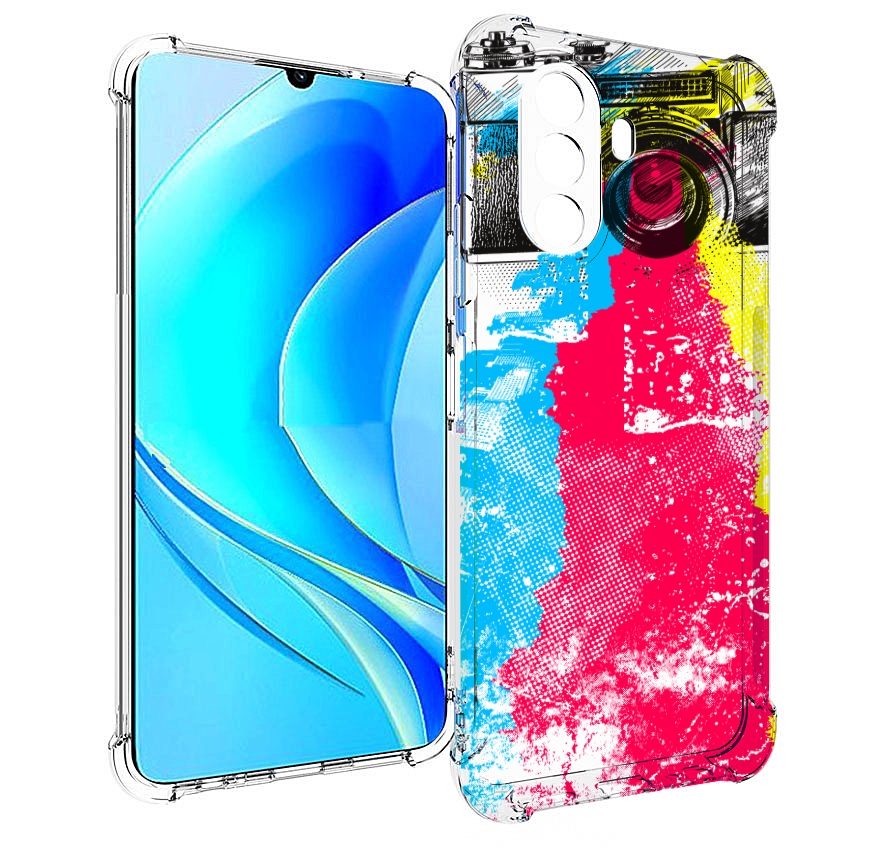 

Чехол MyPads цветной фотоаппарат для Huawei Nova Y70 / Nova Y70 Plus (MGA-LX9N), Прозрачный, Tocco
