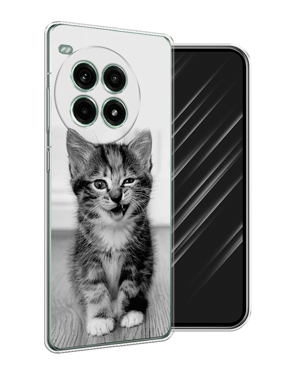 

Чехол Awog на OnePlus Ace 3 Pro "Подмигивающий котенок", Черный;серый, 155150-1