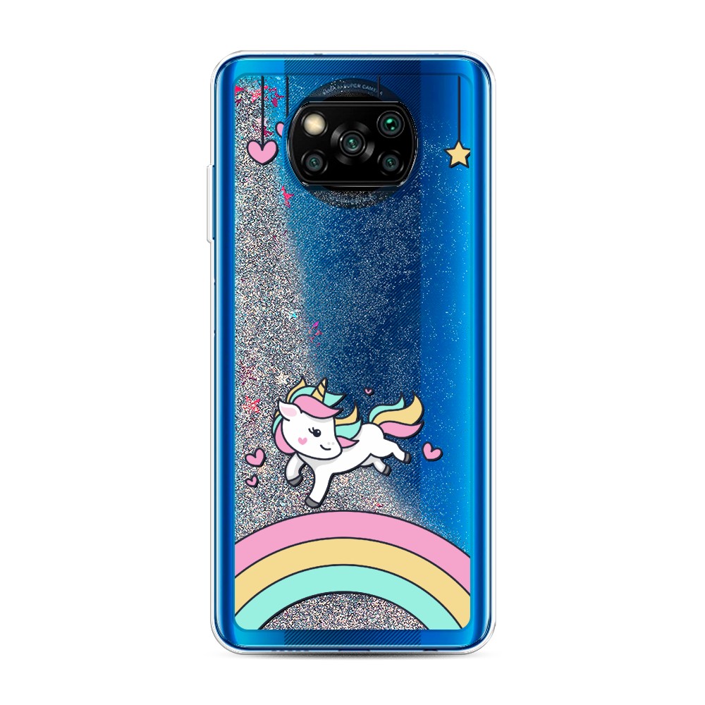 

Чехол Awog на Poco X3/X3 Pro "Единорог на радуге", Разноцветный, 39291-1