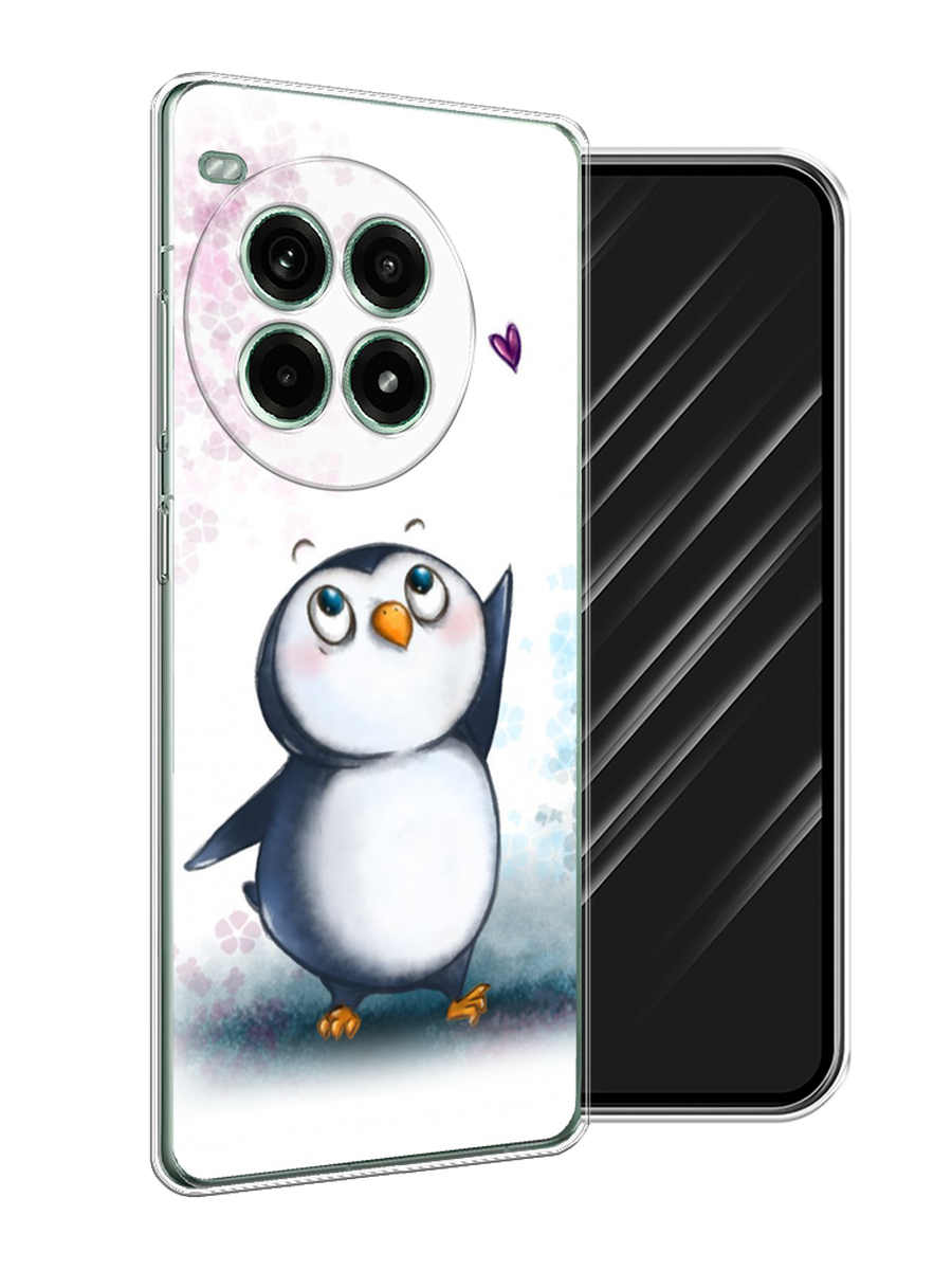 

Чехол Awog на OnePlus Ace 3 Pro "Пингвин и сердечко", Белый, 155150-1
