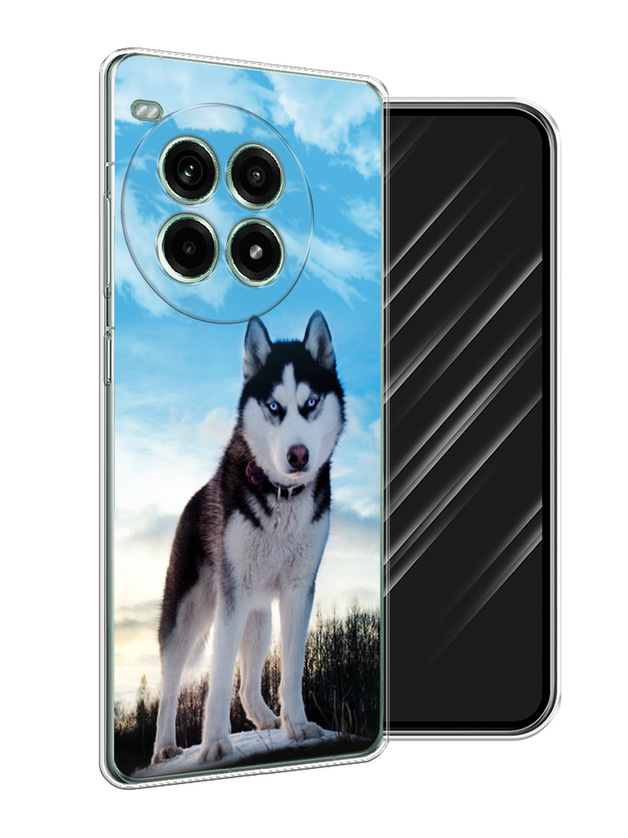 

Чехол Awog на OnePlus Ace 3 Pro "Хаски 3", Белый;черный;голубой, 155150-1