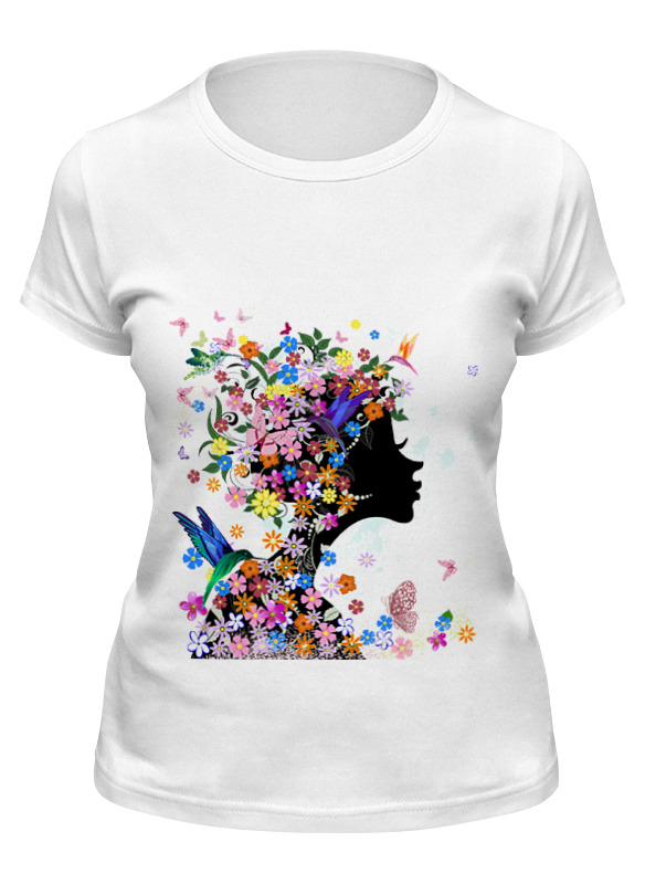 

Футболка женская Printio Девушка белая 2XL, Белый, Девушка