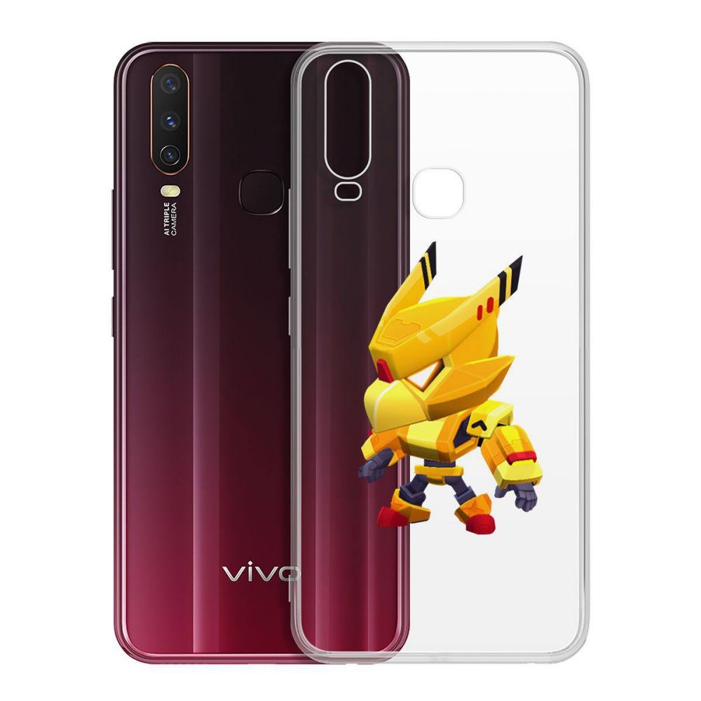 

Чехол-накладка Brawl Stars-Ворон Золотой Меха для Vivo Y11/Y12/Y17, Прозрачный