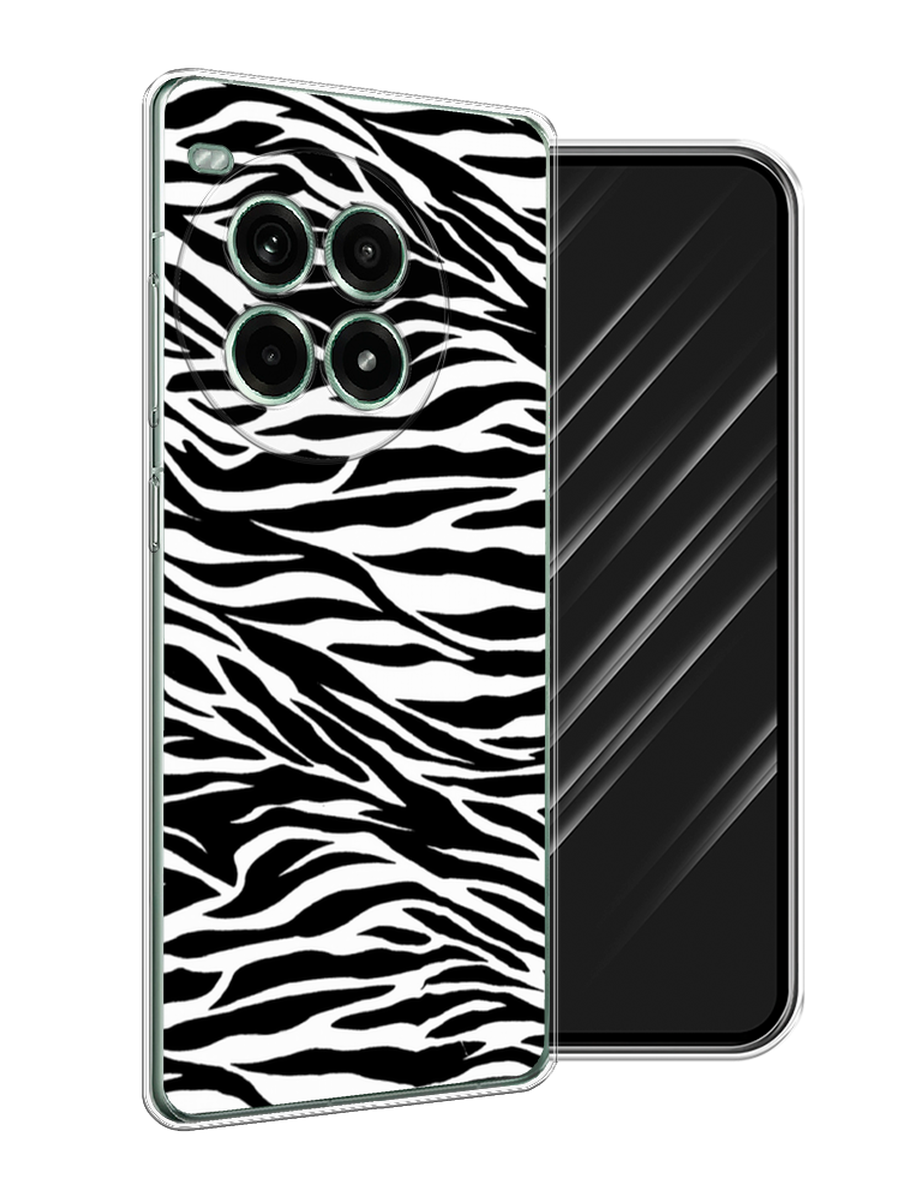 

Чехол Awog на OnePlus Ace 3 Pro "Принт зебра", Белый;серый;черный, 155150-1
