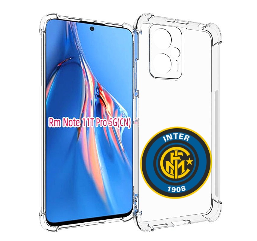 

Чехол MyPads фк интер мужской для Xiaomi Redmi Note 11T Pro / 11T Pro Plus / Poco X4 GT..., Прозрачный, Tocco