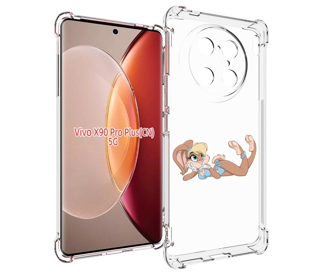 Чехол MyPads зайка-в-купальнике для Vivo X90 Pro Plus