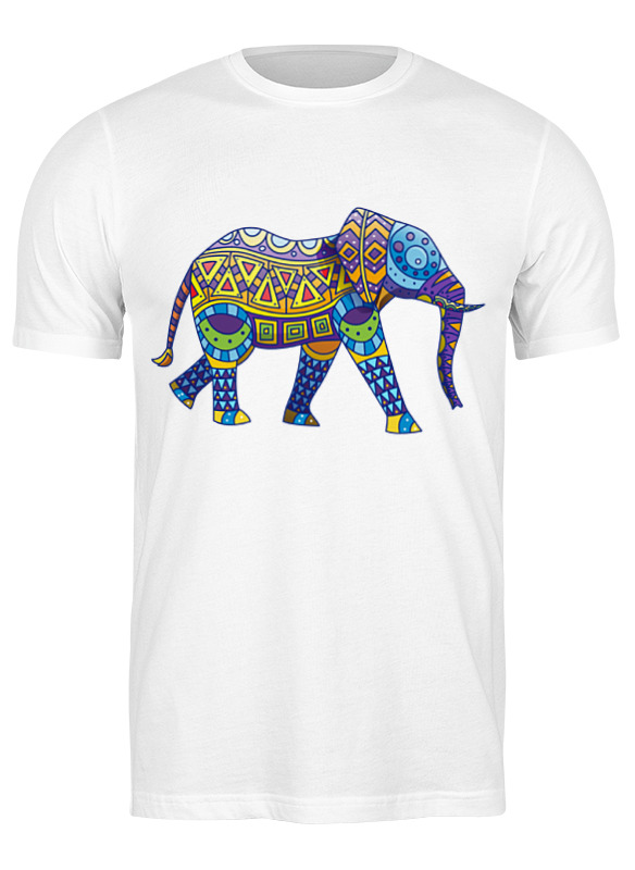 Футболка мужская Printio Индийский слон белая XL
