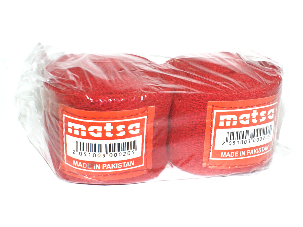 

Бинты боксёрские 'MATSA'. Материал: хлопок. Длина: 2.65 м.