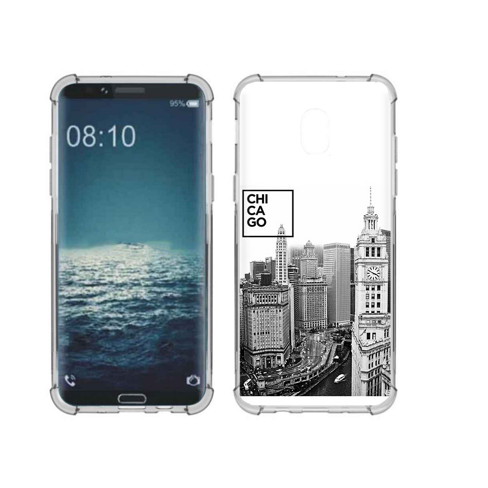 

Чехол MyPads Tocco для Samsung Galaxy J3 черно белый чикаго (PT226926.574.689), Прозрачный, Tocco
