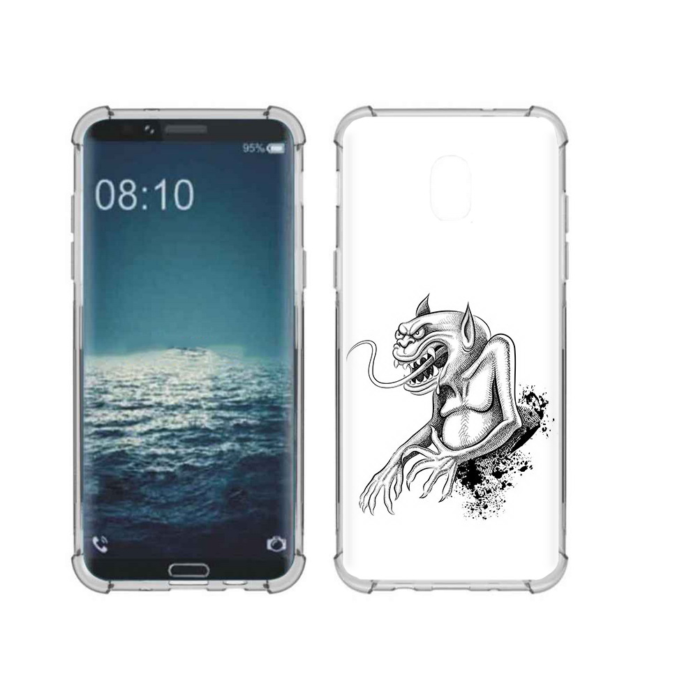 

Чехол MyPads Tocco для Samsung Galaxy J3 чорт (PT226926.574.692), Прозрачный, Tocco
