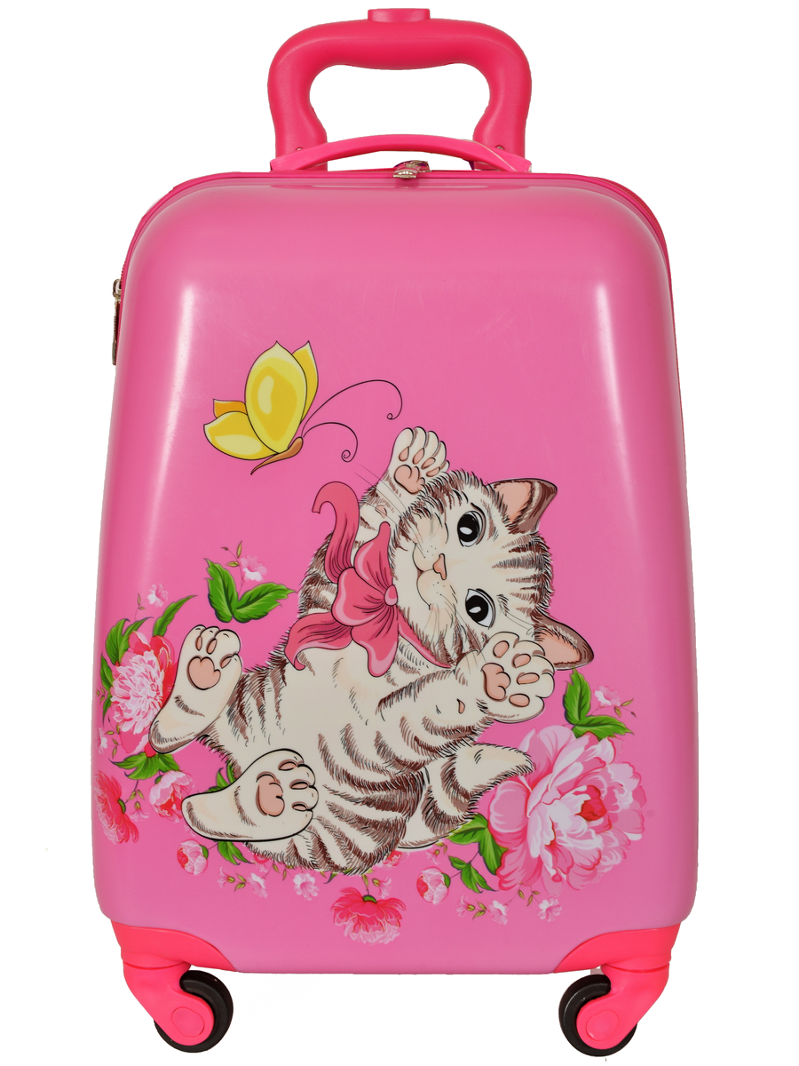 

Чемодан Bear Toy 128088, розовый, 32х46х22, 128088