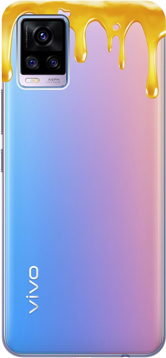 

Силиконовый чехол на Vivo V20 "Honey" прозрачный, Прозрачный;желтый, 159674