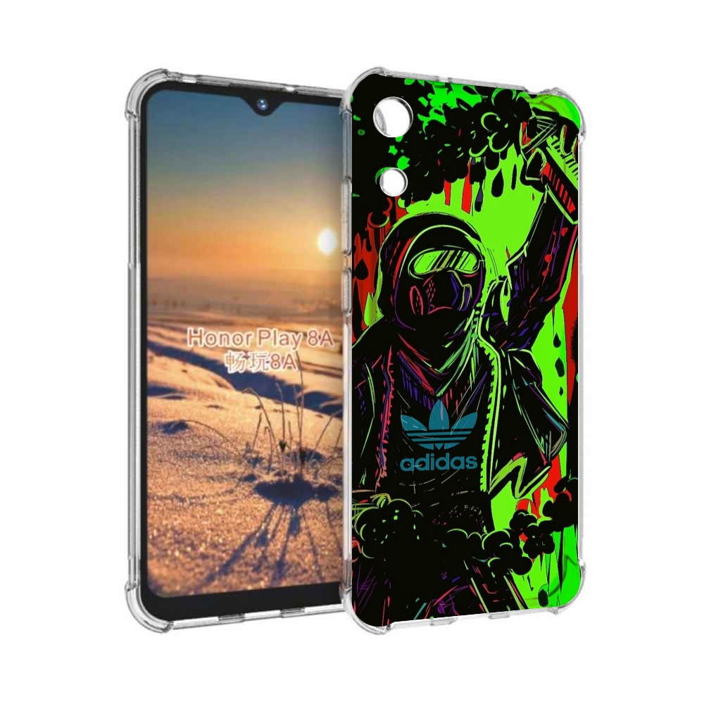 

Чехол бампер MyPads мужчина в красках адидас для Honor 8A, Прозрачный, Tocco