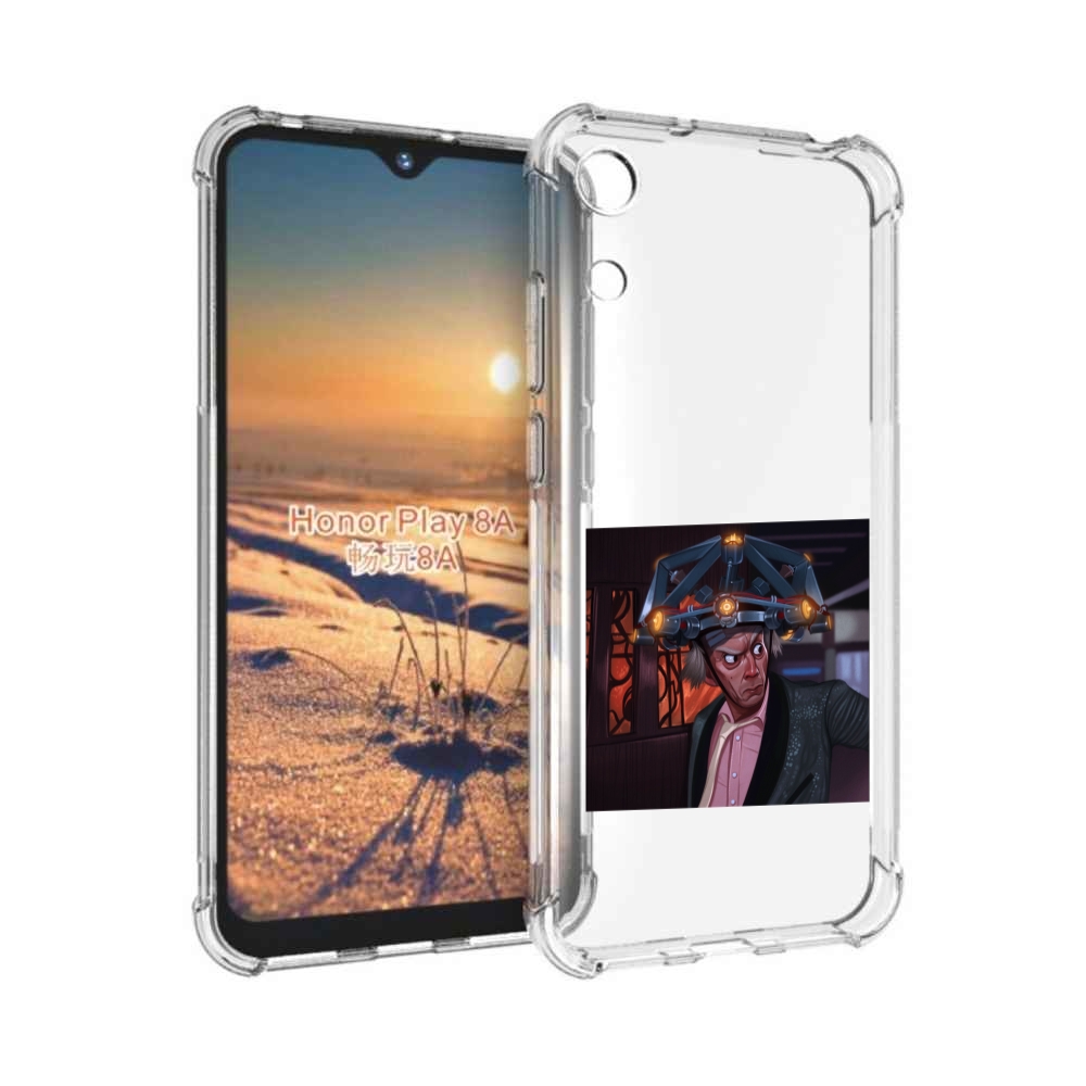 

Чехол бампер MyPads назад-в-будущее для Honor 8A, Прозрачный, Tocco