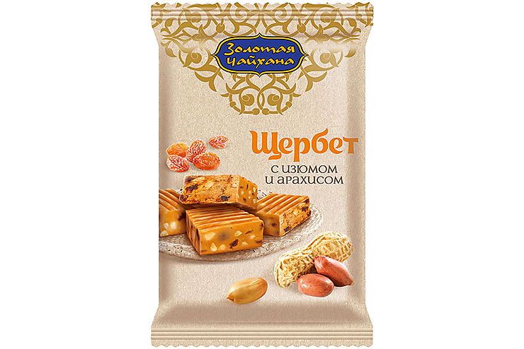 

«Золотая Чайхана», щербет с изюмом и арахисом, 140 г, (4шт.)