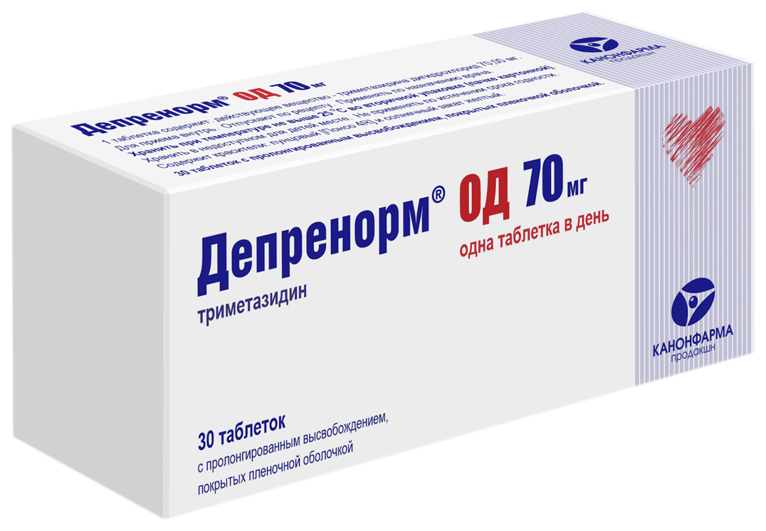Купить Депренорм ОД таблетки 70 мг 30 шт., Канонфарма продакшн ЗАО
