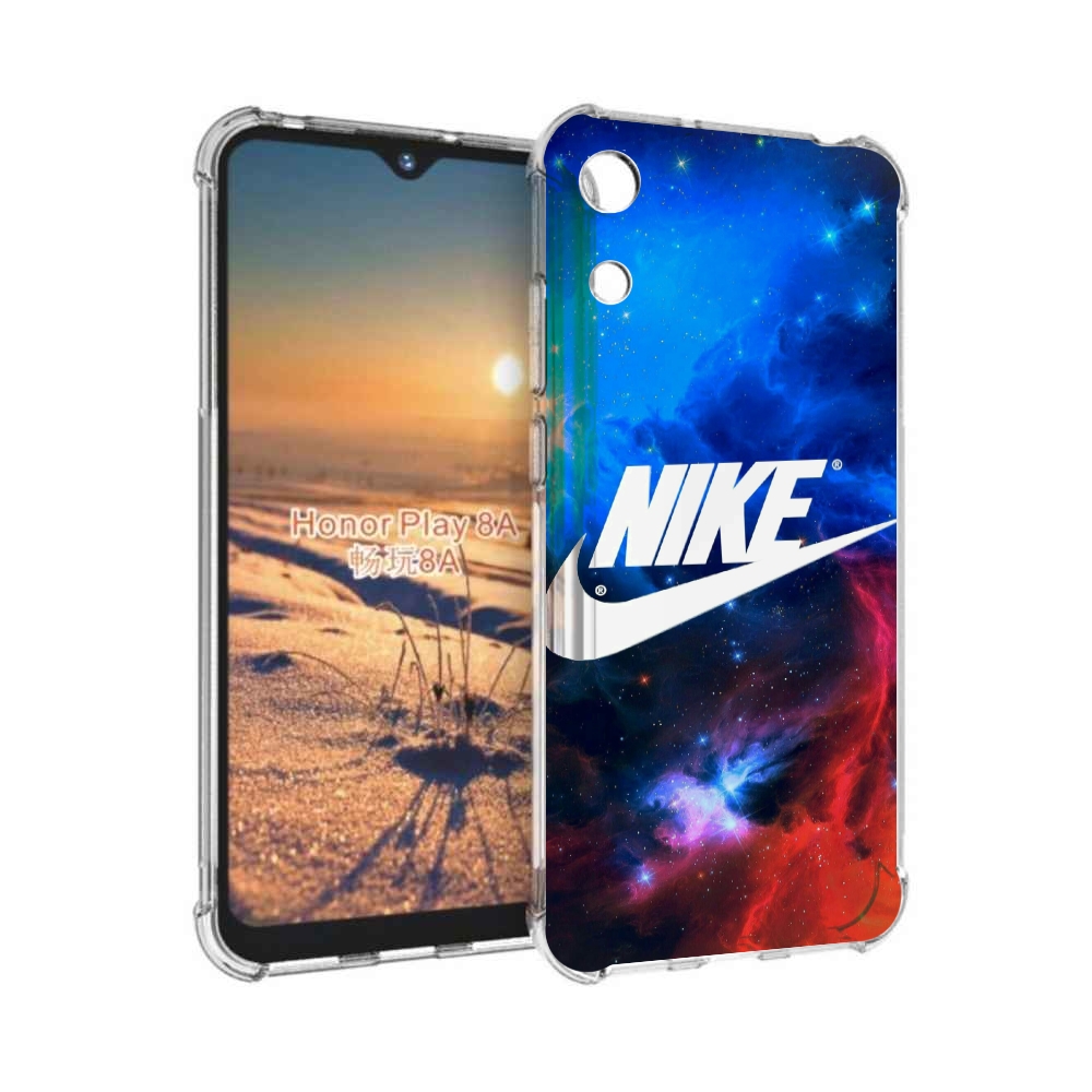 

Чехол бампер MyPads найк в космосе для Honor 8A, Прозрачный, Tocco