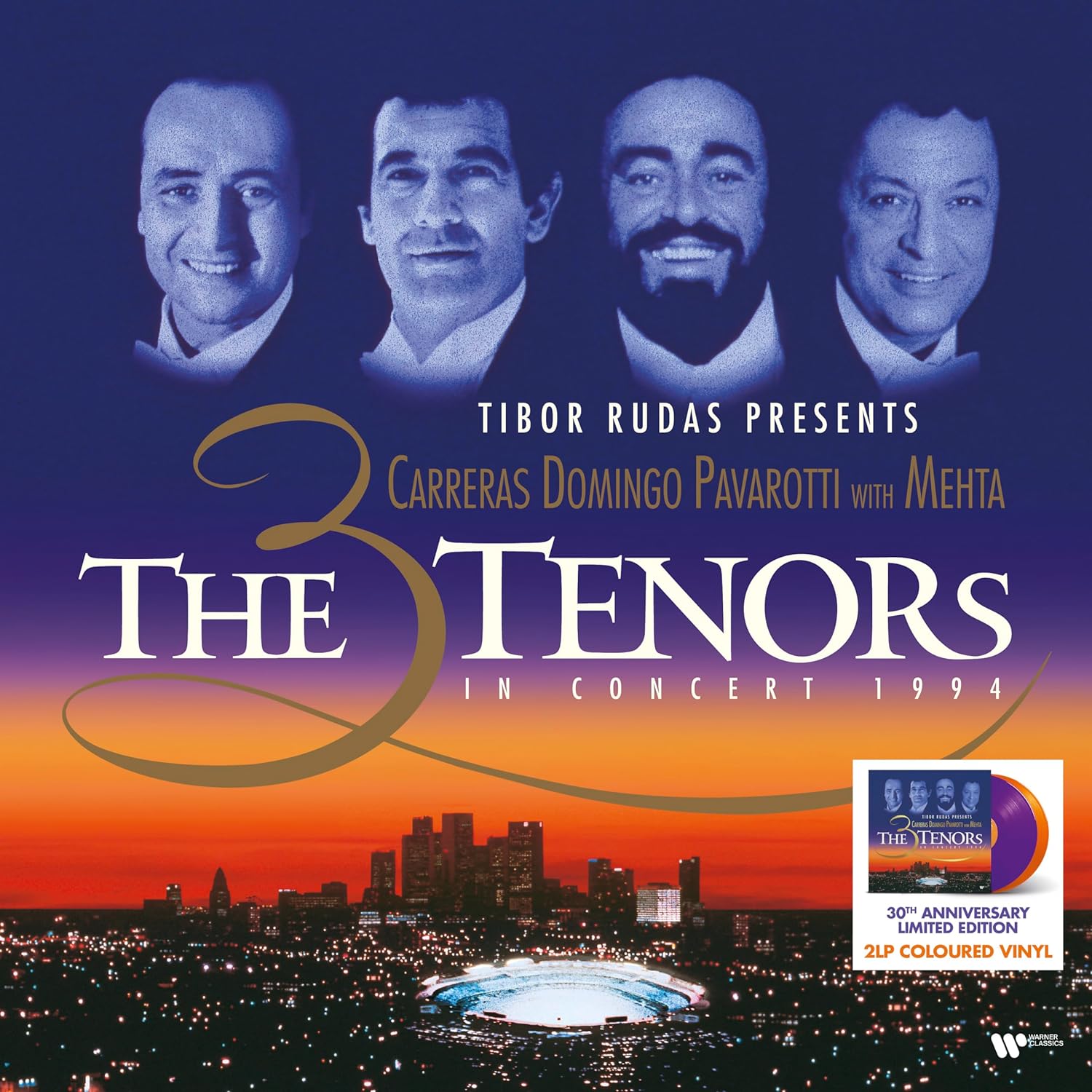 

Carreras, Domingo, Pavarotti With Mehta 3 Tenors In Concert 1994 Purple & Orange Vinyl 2LP