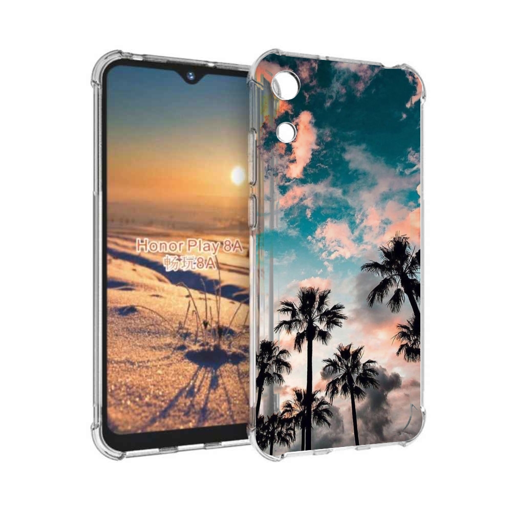 

Чехол бампер MyPads небо-с-пальмами для Honor 8A, Прозрачный, Tocco