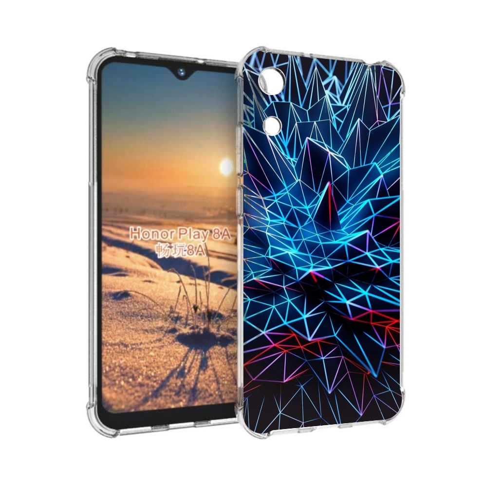 

Чехол бампер MyPads неоновая-абстракция для Honor 8A, Прозрачный, Tocco