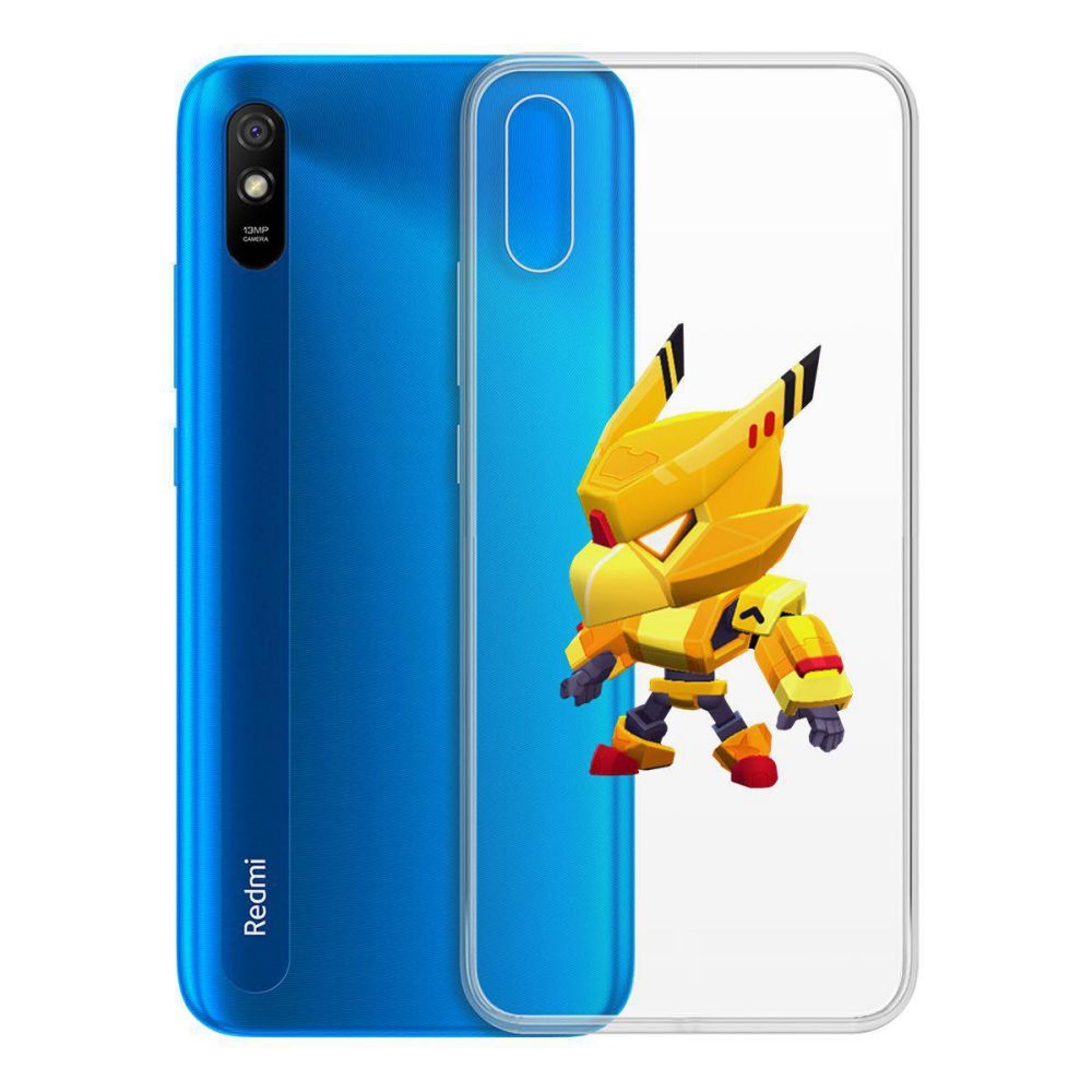 

Чехол-накладка Brawl Stars-Ворон Золотой Меха для Xiaomi Redmi 9A, Прозрачный