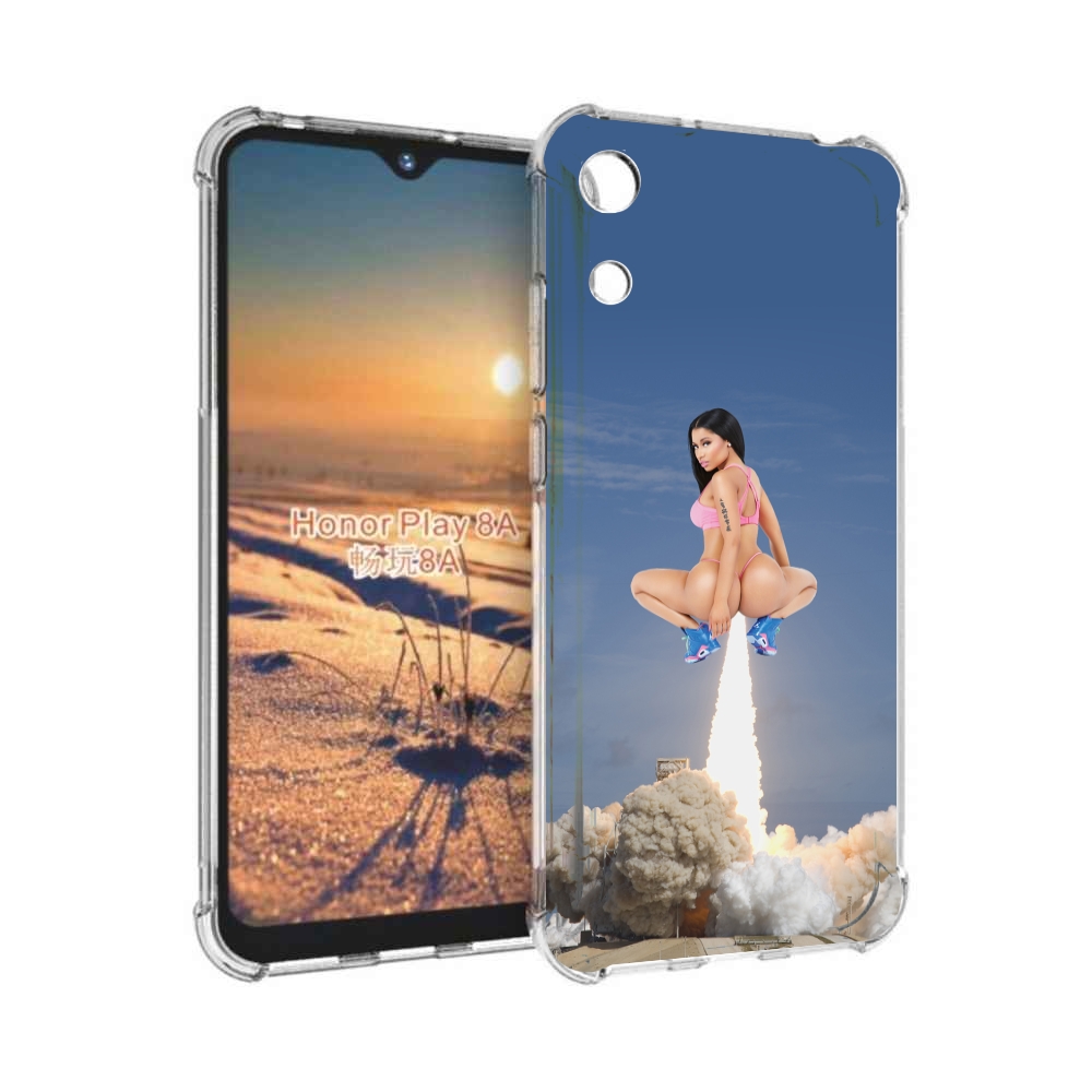 

Чехол бампер MyPads ники-минаж-ракета детский для Honor 8A, Прозрачный, Tocco