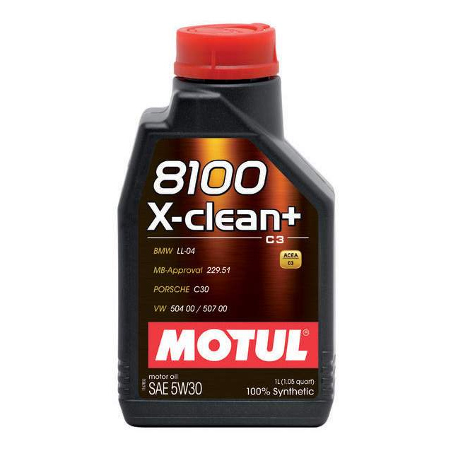 

Моторное масло Motul синтетическое 8100 X-clean ACEA C3, VW 5W30 1л, MOTUL 5W30 8100 X-clean + (1L) масло мотор. синт.ACEA C3, VW 507.00/504.00, Porsche C30, MB 229.51