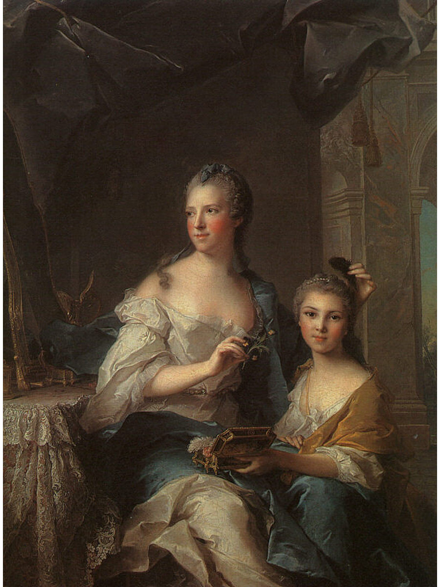 

Постер DRABS A3 Наттье Жан-Марк Madame Marsollier and her Daughter