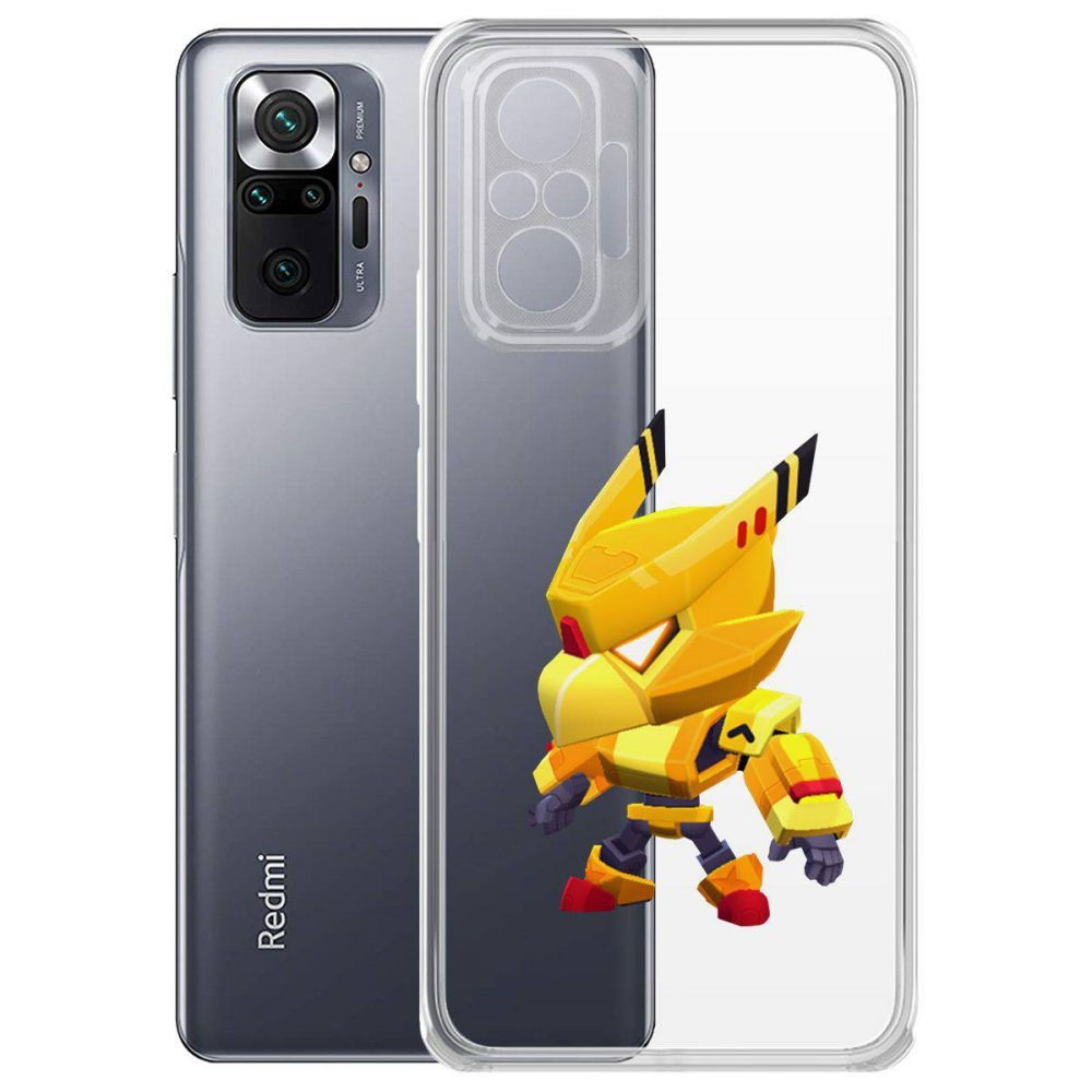 Чехол-накладка Brawl Stars-Ворон Золотой Меха для Xiaomi Redmi Note 10 Pro