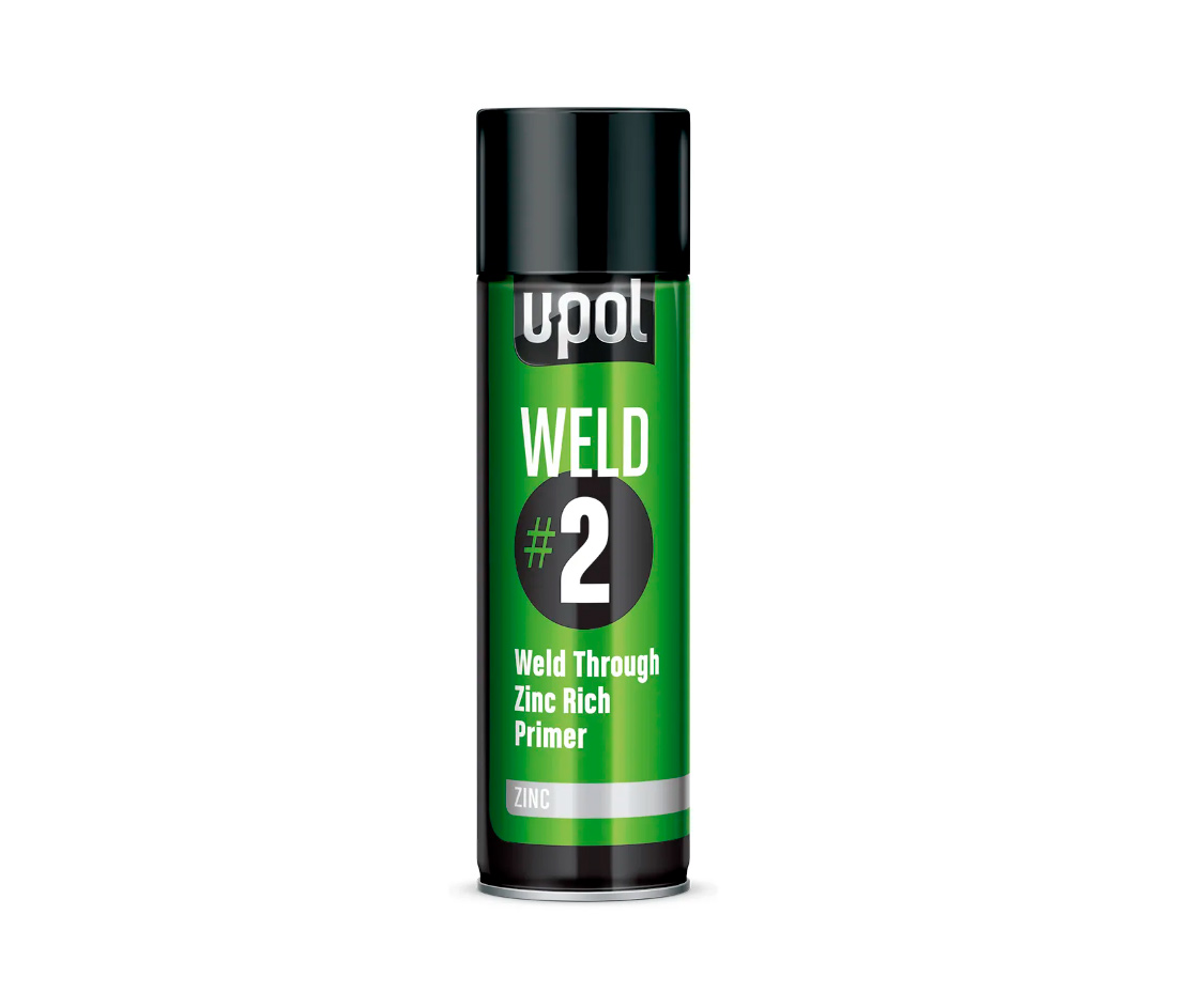 Грунт провариваемый с цинком U-POL Weld 2 Zinc Rich Primer (серебристый) аэрозоль 450 мл.