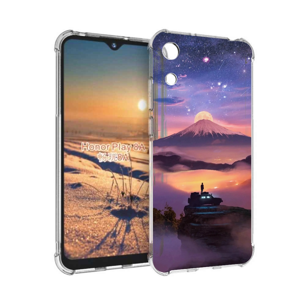 

Чехол бампер MyPads ночь-в-горах для Honor 8A, Прозрачный, Tocco
