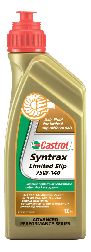 

Трансмиссионное масло Castrol 1543cd 75W-140, Масло трансм. Syntrax Limited Slip 75W-140 (1 л.)