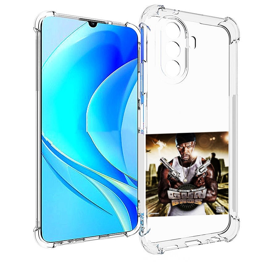 

Чехол MyPads 50 Cent - Gun Bros для Huawei Nova Y70 / Nova Y70 Plus (MGA-LX9N), Прозрачный, Tocco