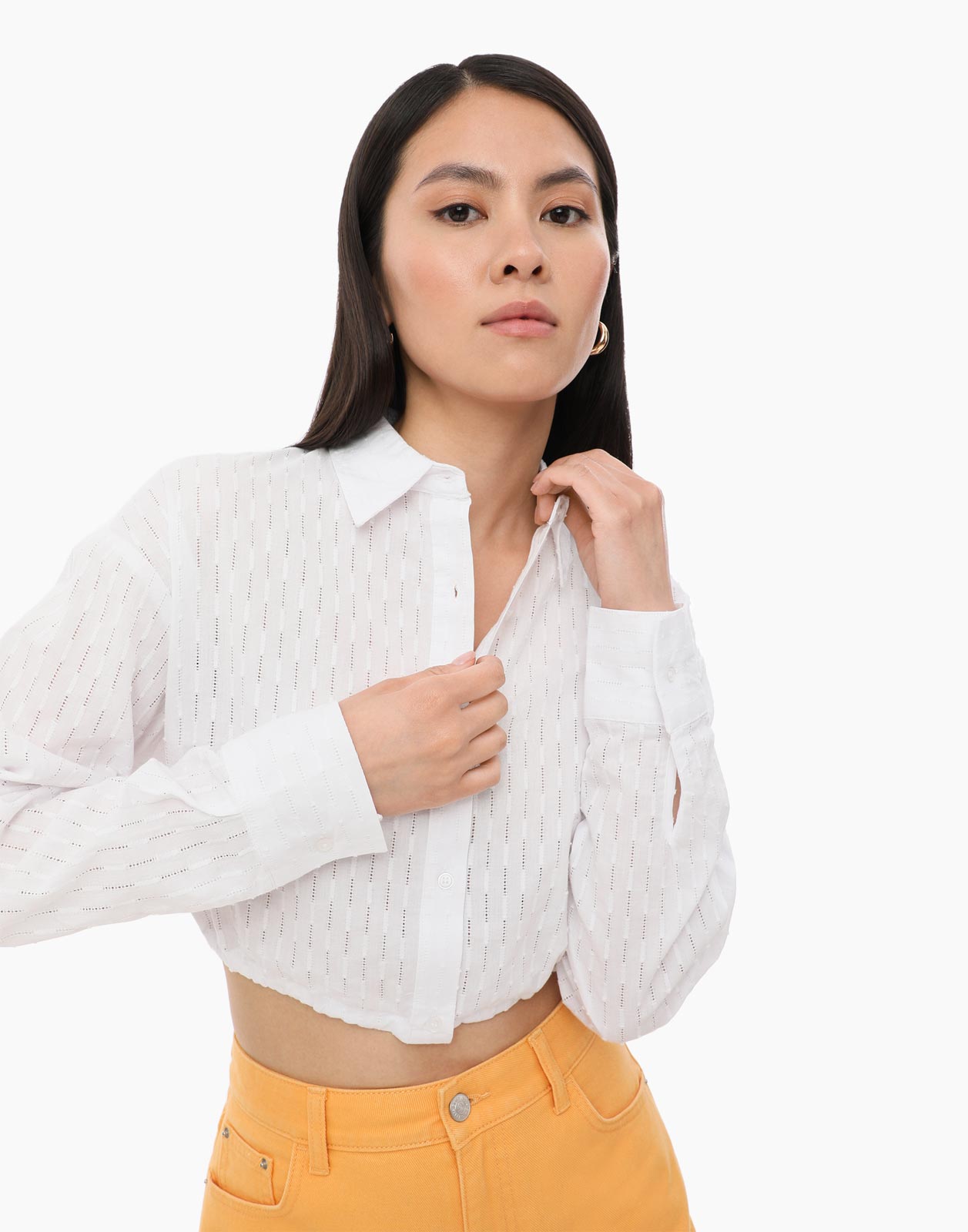 

Рубашка женская Gloria Jeans GWT003066 белая XS, Белый, GWT003066
