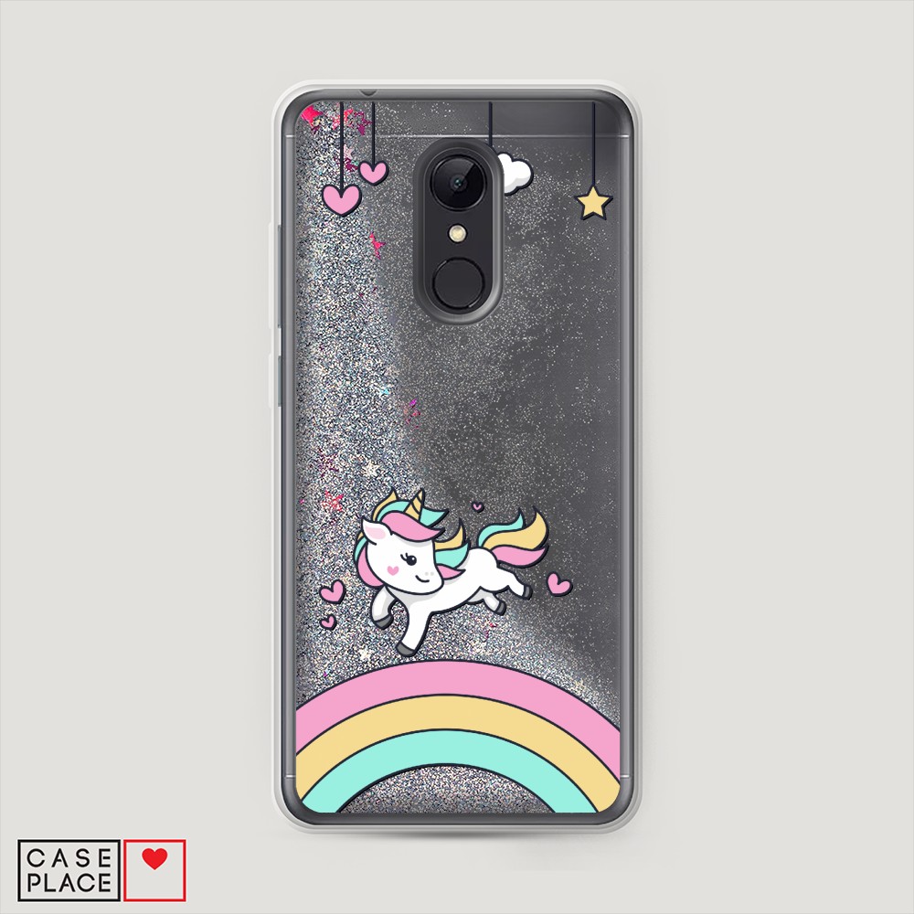 

Чехол Awog на Xiaomi Redmi 5 "Единорог на радуге", Разноцветный, 33091-1