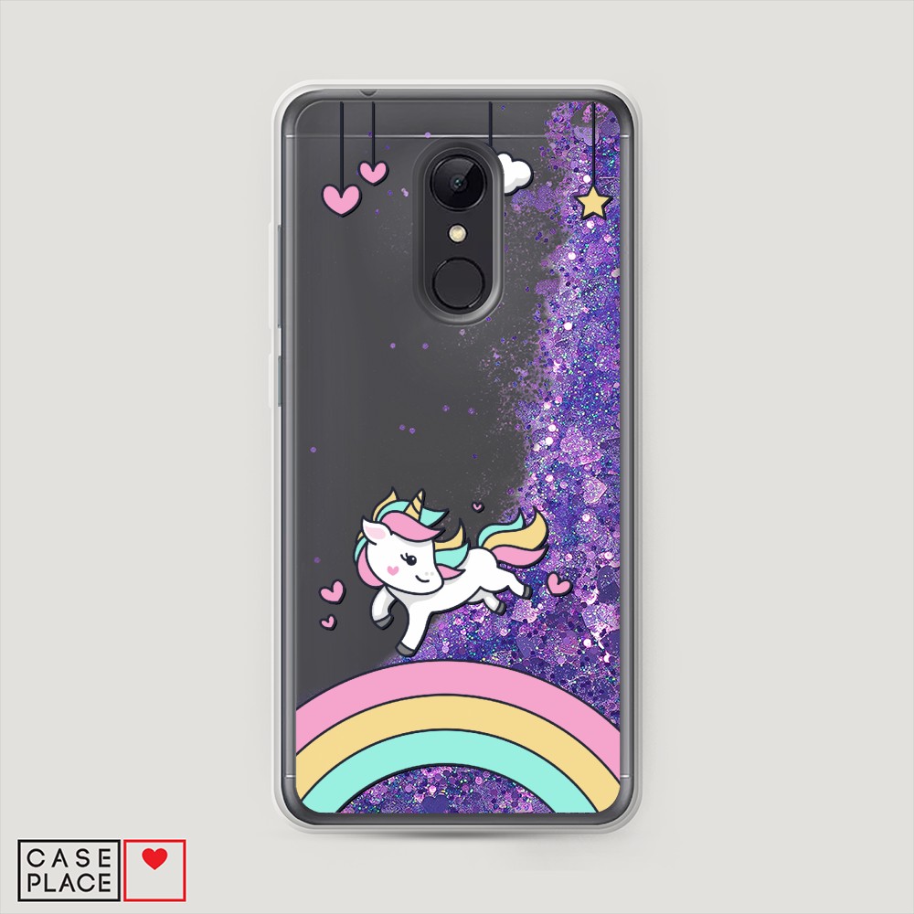

Чехол Awog на Xiaomi Redmi 5 "Единорог на радуге", Разноцветный, 33092-1