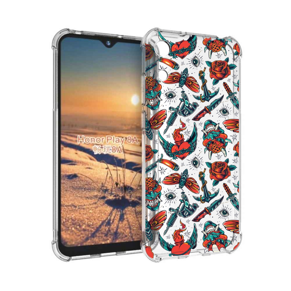 

Чехол бампер MyPads олд-скул-пак для Honor 8A, Прозрачный, Tocco